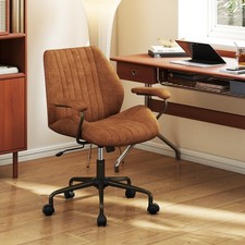 Brown Executive Office Chair Ergonomic Swivel Computer Desk Chair