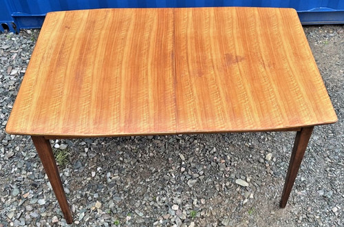 Teak extending dining table - extending,