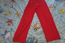 VTG 80s Polly Edwards for Tenderness Suede Pant Red Women's Size 8 (26x27)