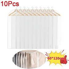 10Pcs Clear Polythene Garment