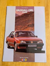 Vauxhall Range Brochure June 1985 inc. Nova SR, Astra GTE, Manta GTE, Monza GSE