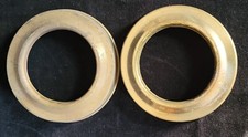 Two vintage oil lamp collars  10.25 cm base, 6.6 cm opening