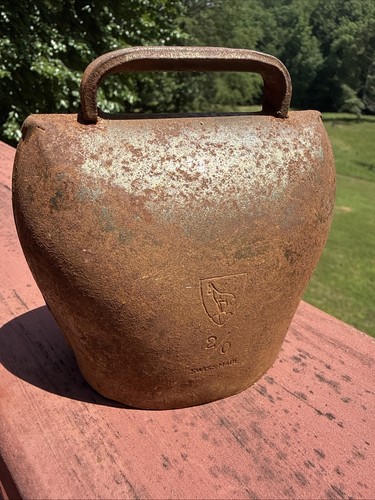Vintage swiss cow bell - cow,