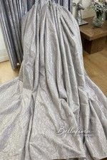 Silver/Grey Velvet Trellis