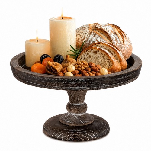 Rustic round wooden - round,