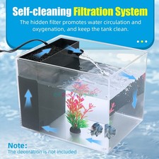 Clear Glass 1 Gallon Fish Tank