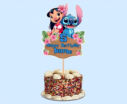 Lilo stitch cake topper - cake,