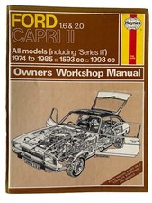 Ford Capri II (and III) Haynes Manual 1974-1985  1.6 2.0 Petrol Workshop