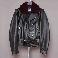 SANDRO Leather Jacket SMALL