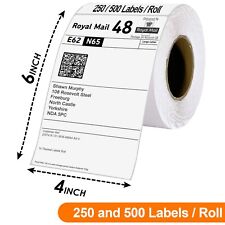 4x6 Direct Thermal Labels for Royal Mail Shipping Rolls Zebra Toshiba 100x150mm