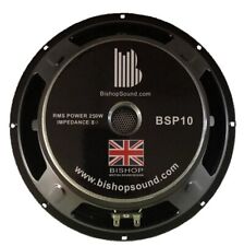 10" 10 inch Speaker Driver By BishopSound 500w Program Power 250W RMS BSP10