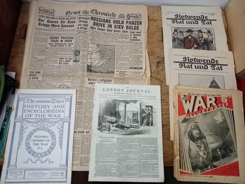 Original vintage newspapers - vintage,