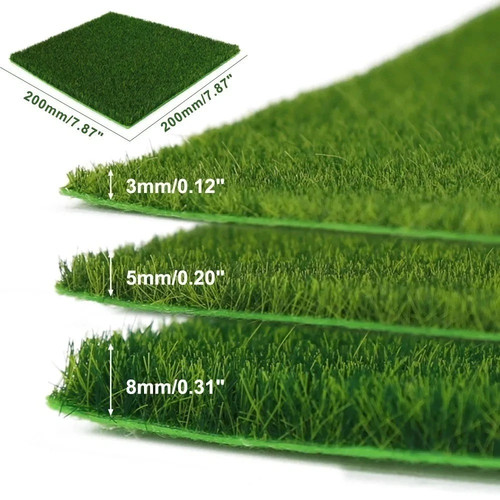 Artificial grass mat 20x20cm - grass,