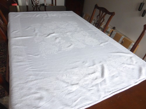 Large white vintage - , linen