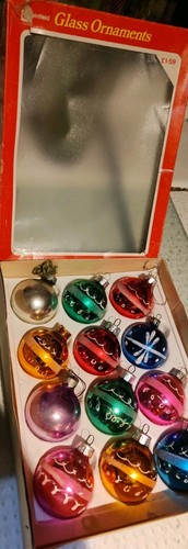 Vintage winfield glass baubles - vintage,