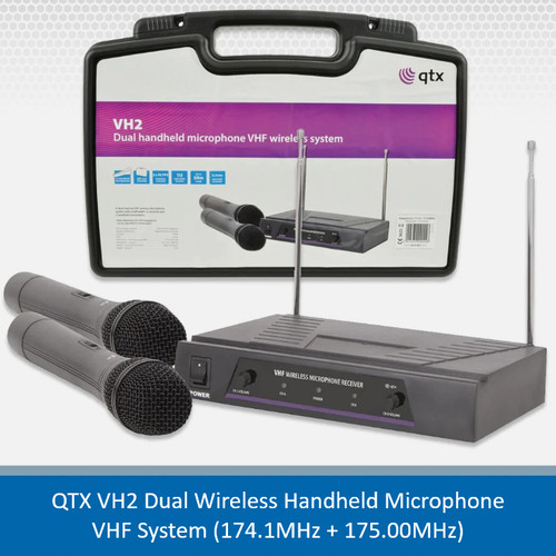 Qtx dual wireless microphones - dual,