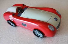 TOFFEE SWEET TIN, 1950's sports car shape. Red/Cream 2014 Tesco