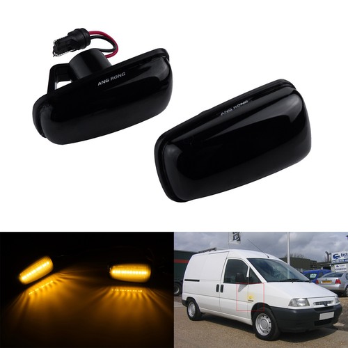 Black smoked led indicator - 2x,