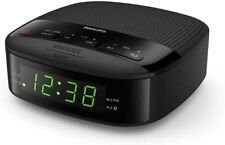 Philips TAR3205/05 Black, Green Digital display compact FM Clock Radio  Presets