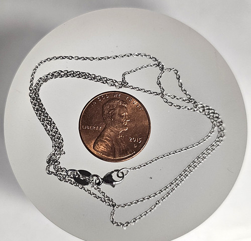 Platinum cable chain necklace