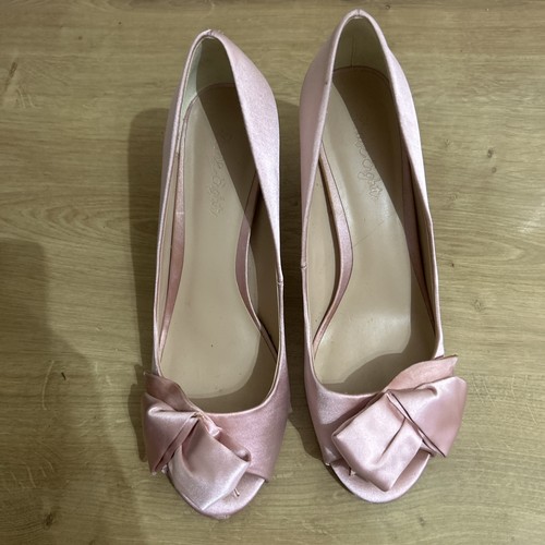 Pink satin phase eight shoes - pink,