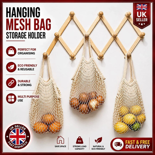Mesh net bag reusable - bag, string