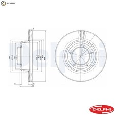 2x BRAKE DISC BG2612C FOR LAND