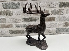 Stunning 30cm Cst Iron Stag