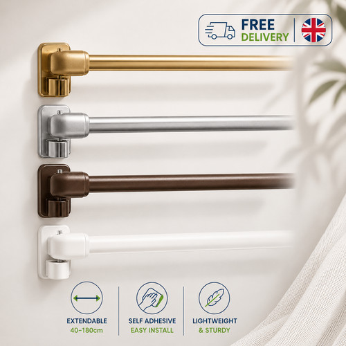 Extendable cafe curtain rod - cafe,