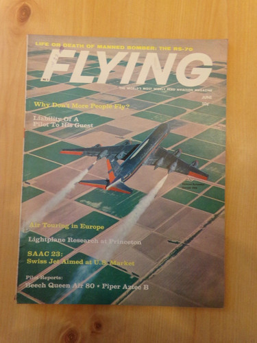 1962 flying magazine june - 1962, magazine.