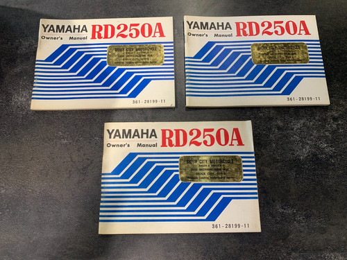 Yamaha rd250a owner manual - yamaha,