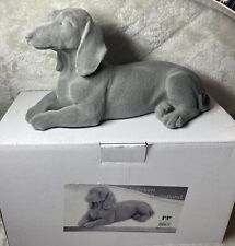Grey Velveteen Dachshund