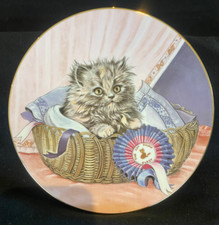 Vintage Hamilton Collection "FIRST PRIZE" Kitten Classics Decorative Plate 1985