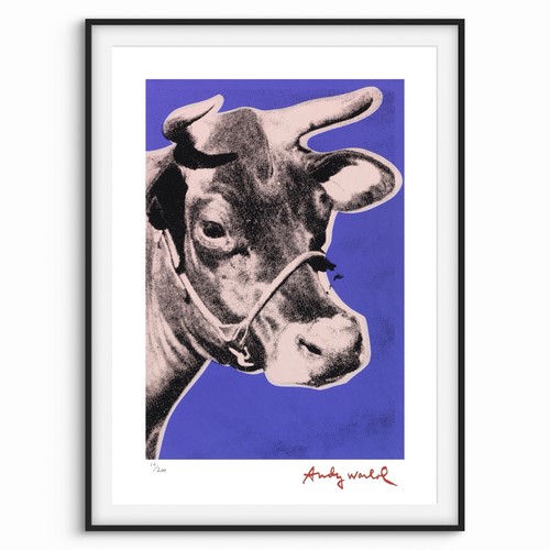 Andy warhol signed cow pink - andy, cow/pink