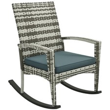 Outsunny Garden Rattan Rocking