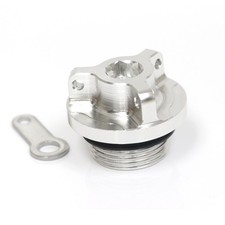 Silver CNC Oil Filler Cap
