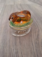 Rabbit Trinket Dish, Glass