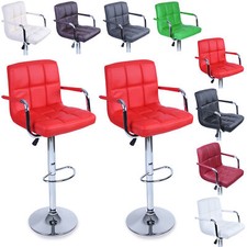 TRESKO 2 x Bar Stools Faux