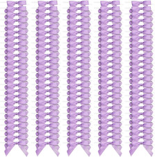 100 Pack Purple Twist Tie Bows