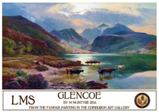 Vintage Railway Poster GLENCOE