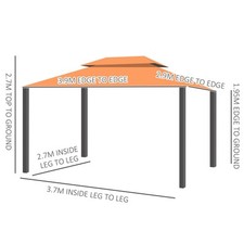 3m x 3.6m Aluminium Gazebo