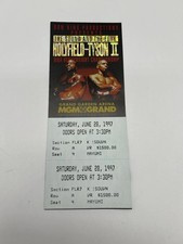 Mike Tyson Vs Evander Holyfield 2 II Original Full Ticket Souvenir Bite Fight