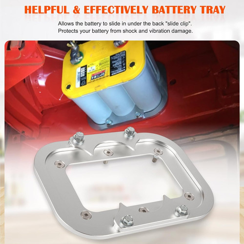 Billet aluminum battery pallet - aluminum,