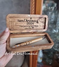 Personalised Wooden Pen Box &