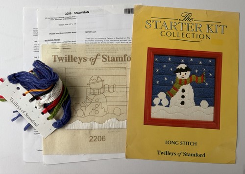 Snowman long stitch - snowman, kit