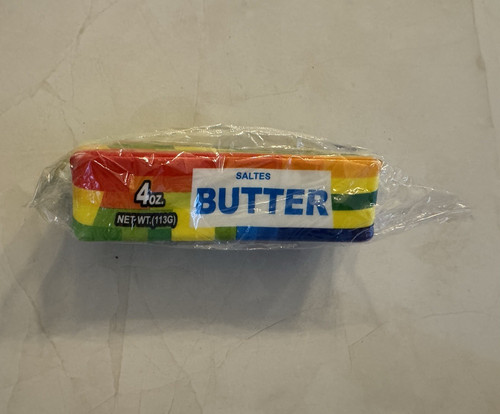 Rainbow butter squishy stick