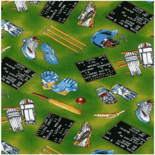 Fat quarter howzat cricket - fat,