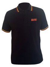 AC/DC Classic Logo Black Polo