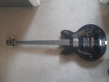 San Francisco semi-acoustic bass guitar black *barely used* gear4music