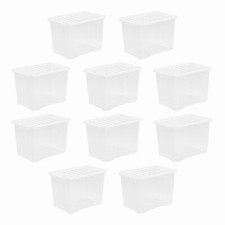 10 x 80 Litres CLEAR PLASTIC